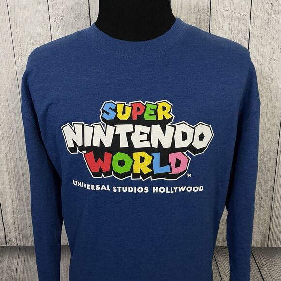 Universal Studios Hollywod Super Nintendo World Logo Crew Fleece Sweater XXL - Picture 1 of 6